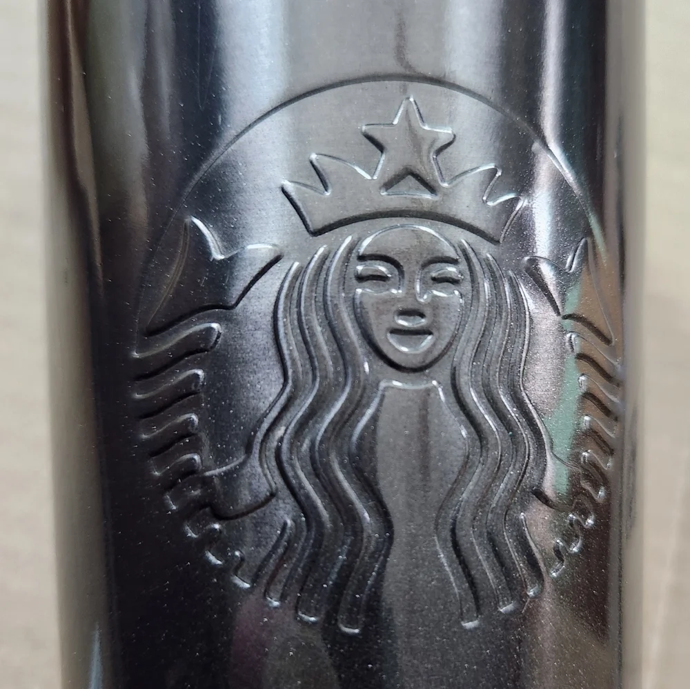 Starbucks‎ 2019 Black Glitter Gradient Stainless Steel Cold Cup Tumbler